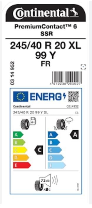 245/40R20 99Y XL FR ECOCONTACT 6 Q *MO CONTİNENTAL