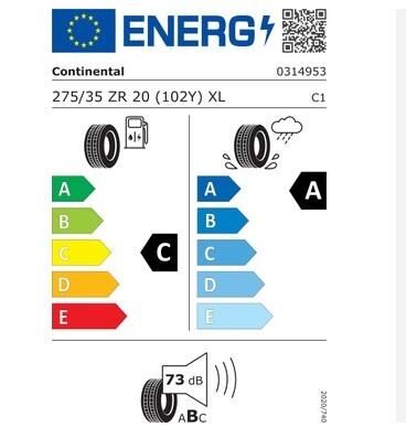 275/35R20 102Y XL FR ECOCONTACT 6 Q *MO CONTİNENTAL