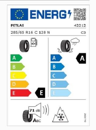 285/65R16 C TL 128N 10PR FULL GRIP PT935 PETLAS