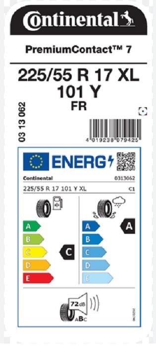 225/55R17 101Y XL FR PC7 CONTİNENTAL