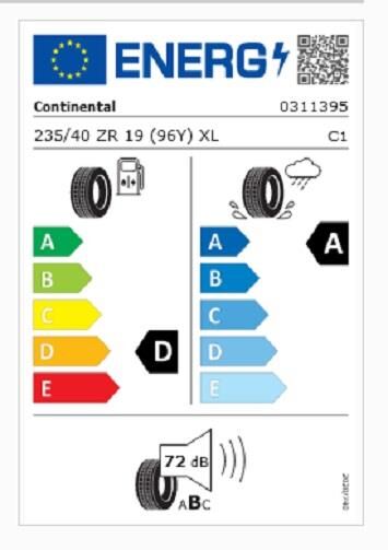 235/40R19 96Y XL SPORT CONTACT 7 FR CONTİNENTAL