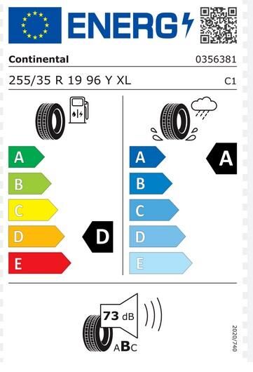 255/35R19 96Y XL FR CONTISPORTCONTACT 5 SSR CONTİNENTAL