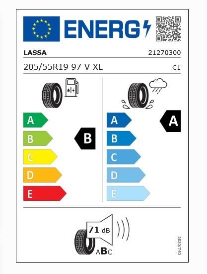 205/55R19 97V XL COMPETUS H/P3 LASSA