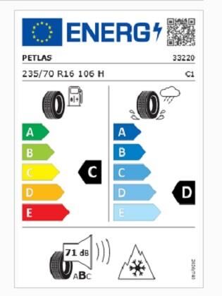 235/70R16 TL 106H EXPLERO A/S PT411 PETLAS