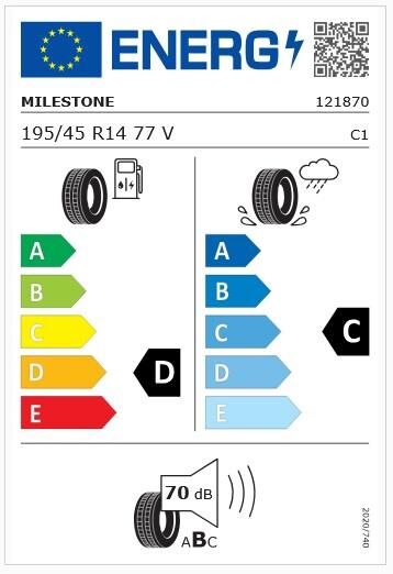 195/45R14 TL 77V CARMILE SPORT MILESTONE