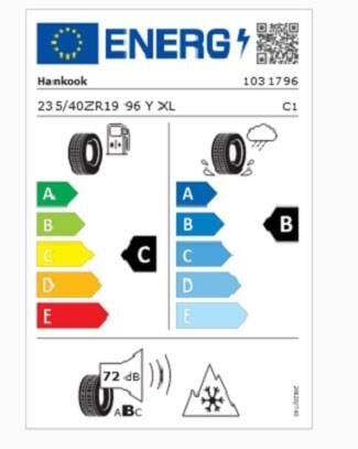 235/40R19 96Y XL KINERGY 4S 2 H750 HANKOOK