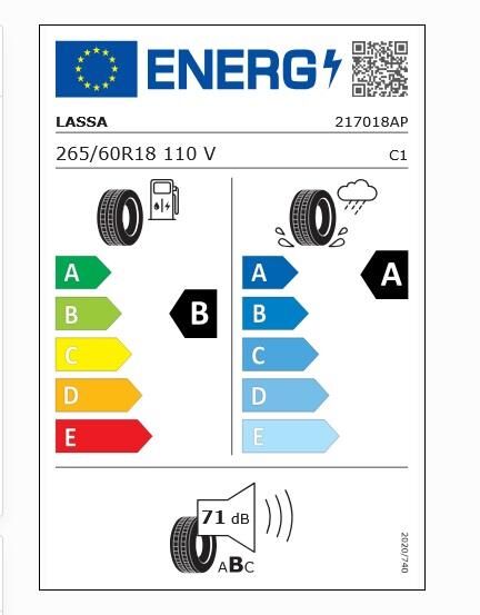265/60R18 110V COMPETUS H/P 3 LASSA