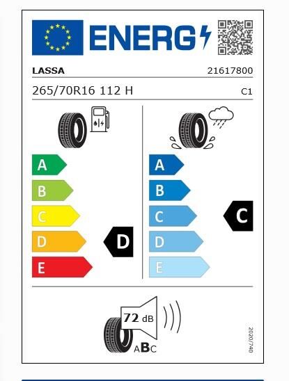 265/70R16 112H COMPETUS H/L LASSA