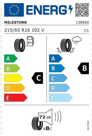215/65R16 TL 102V REINF. SUVMILE H/T MILESTONE