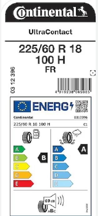 225/60R18 100H FR UC CONTİNENTAL