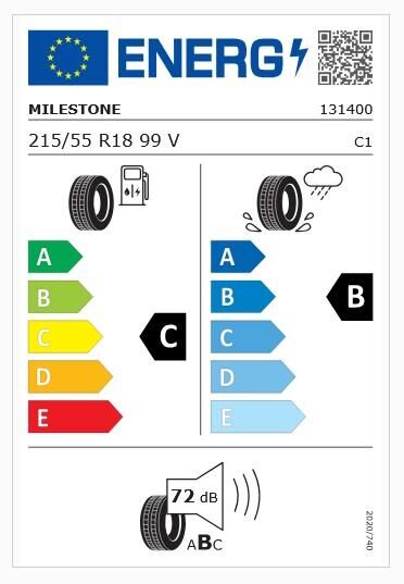 215/55R18 TL 99V REINF. SUVMILE H/T MILESTONE
