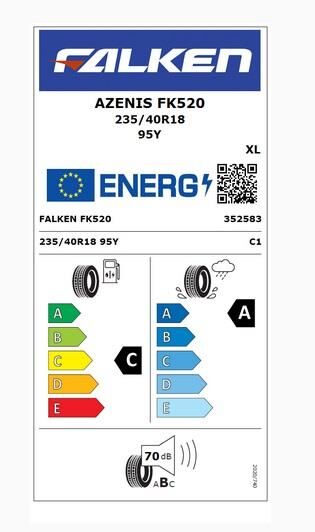235/40R18 TL (95Y) XL AZENIS FK520 FALKEN