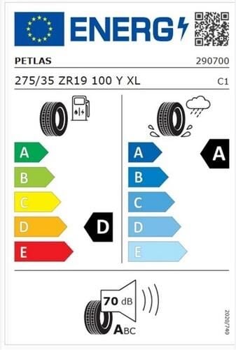 275/35R19 TL 100Y XL PRESTIGE SPORT PETLAS