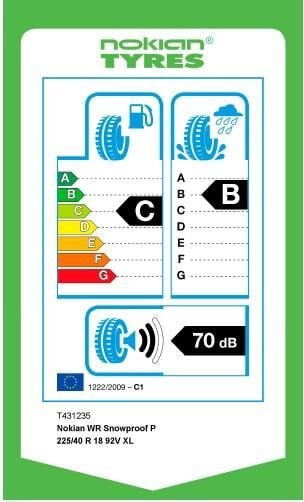 225/40R18 92V XL WR SNOWPROOF P NOKİAN