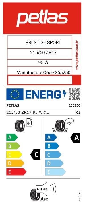 215/50R17 TL 95W XL PRESTIGE SPORT PETLAS