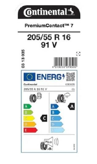 205/55R16 91V PC7 CONTİNENTAL