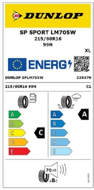 215/60R16 TL 99H XL SP SPORT LM705 DUNLOP