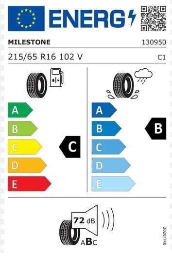 215/65R16 TL 102V REINF. SUVMILE H/T MILESTONE
