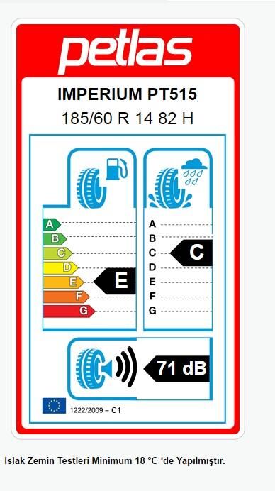 185/60R14 TL 82H IMPERIUM PT515 PETLAS