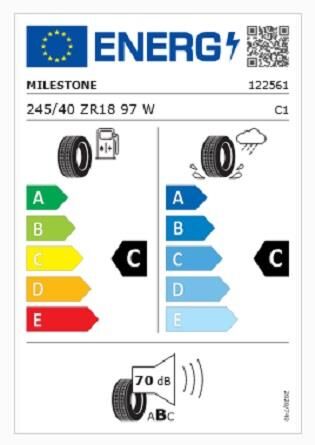 245/40R18 TL 97W REINF. CARMILE SPORT MILESTONE