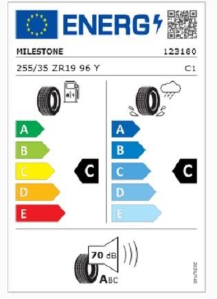 255/35R19 TL 96W REINF. CARMILE SPORT MILESTONE