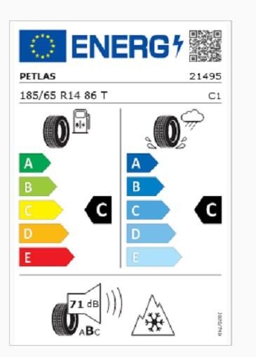 185/65R14 TL 86T MULTI ACTION PT565 PETLAS