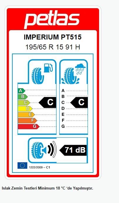 195/65R15 TL 91H IMPERIUM PT515 PETLAS