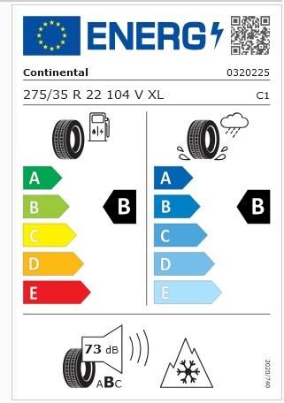 275/35R22 104V XL FR WC8S CONTİNENTAL