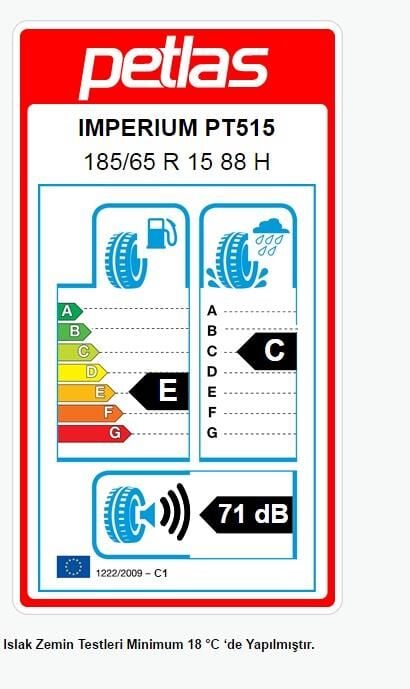 185/65R15 TL 88H IMPERIUM PT515 PETLAS