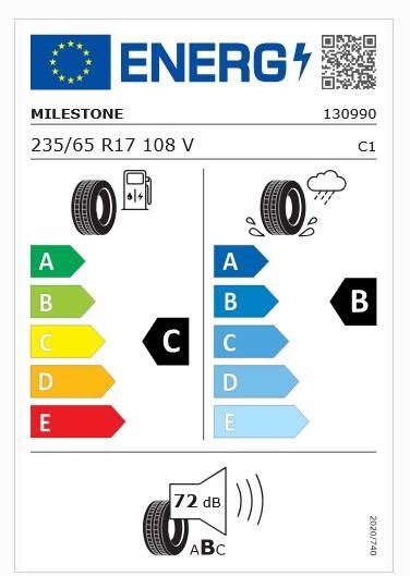 235/65R17 TL 108V REINF. SUVMILE H/T MILESTONE