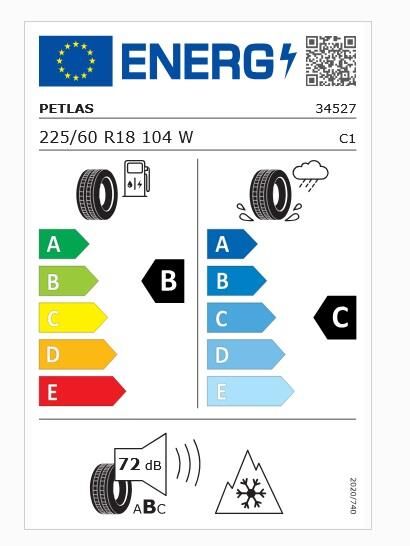 225/60R18 TL 104W REINF. SUVMASTER A/S PETLAS