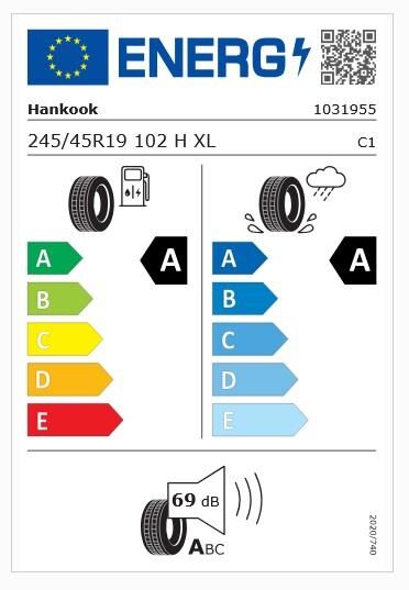 245/45R19 102H XL K137A HANKOOK