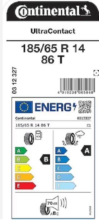 185/65R14 86T UC CONTINENTAL