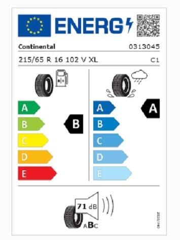 215/65R16 102V XL PC7 CONTİNENTAL