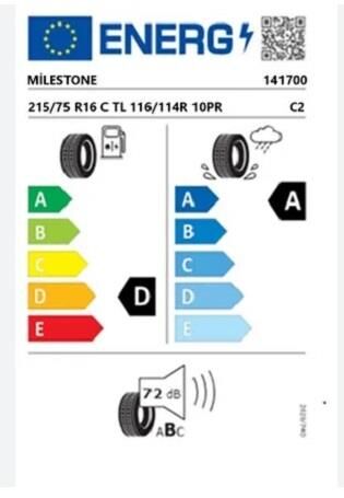 215/75R16 C TL 116/114R 10PR VANMILE MILESTONE