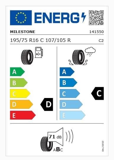 195/75R16 C TL 107/105R 8PR VANMILE MILESTONE