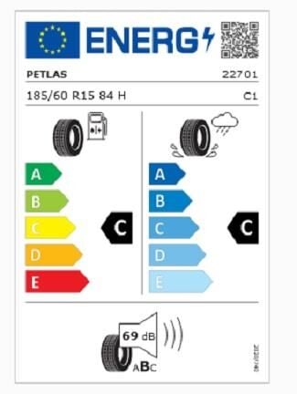 185/60R15 TL 84H PROGREEN PT525 PETLAS