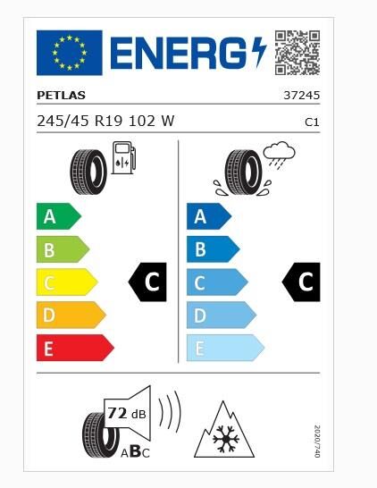 245/45R19 TL 102W REINF. SUVMASTER A/S PETLAS