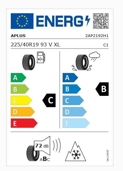 225/40R19 93V XL A702 APLUS