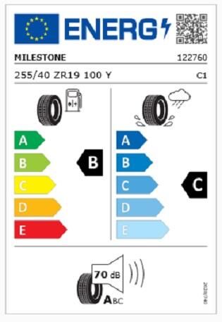 255/40R19 TL 100Y REINF. CARMILE SPORT MILESTONE