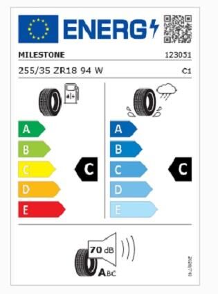 255/35R18 TL 94W REINF. CARMILE SPORT MILESTONE