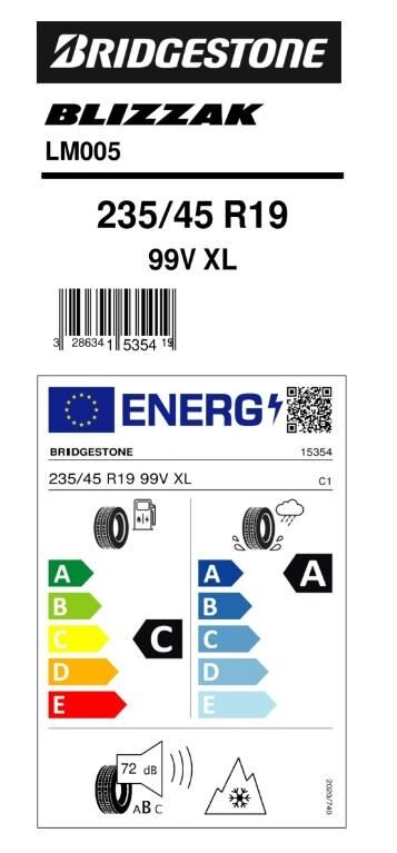 235/45R19 99V XL LM005 BRIDGESTONE
