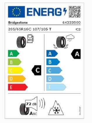205/65R16 C 107/105T DURAVIS VAN WINTER BRIDGESTONE
