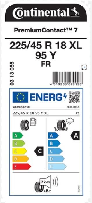 225/45R18 95Y XL FR PC7 CONTİNENTAL