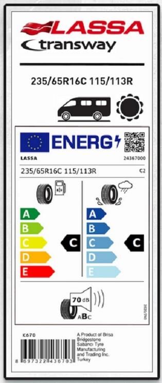 235/65R16 C 115/113R TRANSWAY LASSA