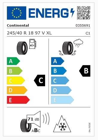 245/40R18 97V XL FR TS870P CONTİNENTAL