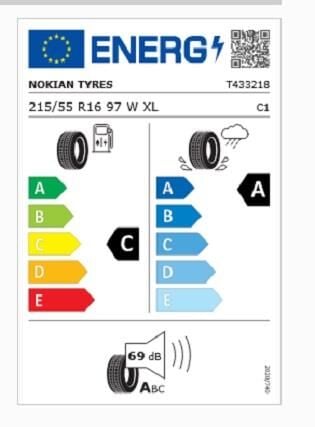 215/55R16 97W WETPROOF 1 NOKİAN