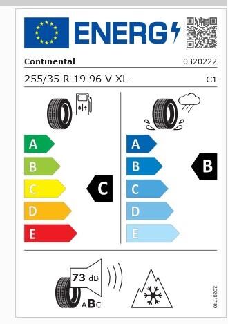 255/35R19 96V XL FR WC8S CONTİNENTAL