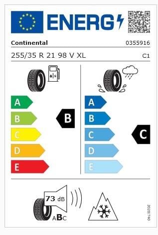 255/35R21 98V XL FR TS860S CONTİNENTAL