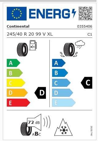 245/40R20 99V XL TS860S SSR CONTİNENTAL